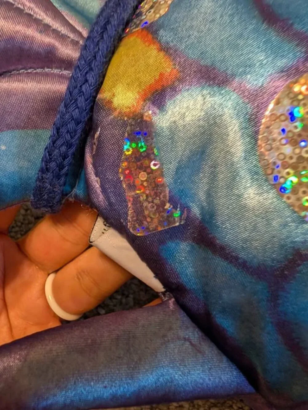 Vintage rainbow fish purse plush bag